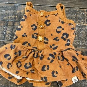 Lulu & Roo cheetah peplum tank 6-12 month